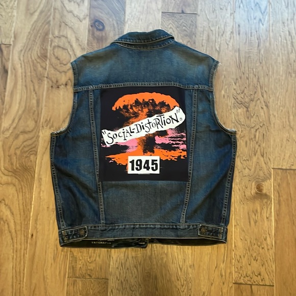 Social Distortion 1945 Denim Vest - Picture 1 of 5